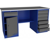Верстак слесарный двухтумбовый ВЕРСТАКОФФ PROFFI 218 Т1 Д6 101259 [101259]