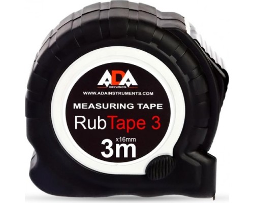 Рулетка ударопрочная ADA RubTape 3 с фиксатором [А00155]