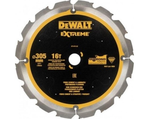 Пильный диск по фиброцементу DeWALT 305х16тх30 мм Extreme DT1475-QZ [DT1475-QZ]