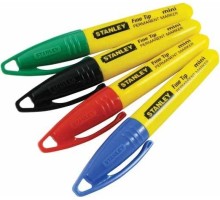 Набор маркеров STANLEY ® 2-47-329 в упаковке (черный, красный, синий и зеленый) 2-47-329