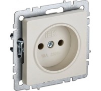 Розетка IEK BRITE РС10-1-0 10а без защ. шторок беж. BR-R10-10-K10