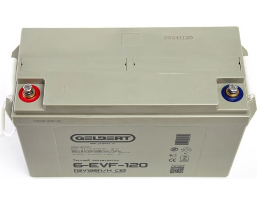 Аккумулятор GELBERT 6-EVF-120 тяговый 12В 126Ач C5