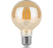 Лампа светодиодная филаментная GAUSS G95 filament g95 6w 550lm 2400к е27 golden led [105802006]