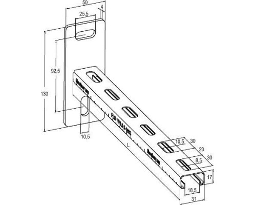 Кронштейн FISCHER 30 - 200 консольный ALK 538740 [538740]