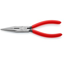 Длинногубцы KNIPEX KN-2501160SB с режущими кромками, 160 мм