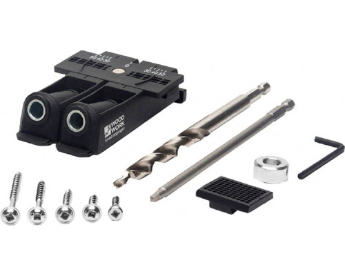 Кондуктор WOODWORK PHJ-03 SET регулируемый на 2 гильзы с набором саморезов купить с доставкой и официальной гарантией