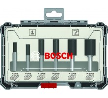 Набор фрез по дереву BOSCH 6 НМ-ФРЕЗ SET 6 мм-ХВ 2607017465