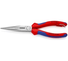 Длинногубцы KNIPEX 2612200TBK 200 мм с режущими кромками [KN-2612200TBK]