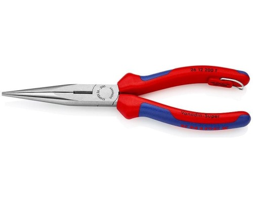 Длинногубцы KNIPEX 2612200TBK 200 мм с режущими кромками [KN-2612200TBK]