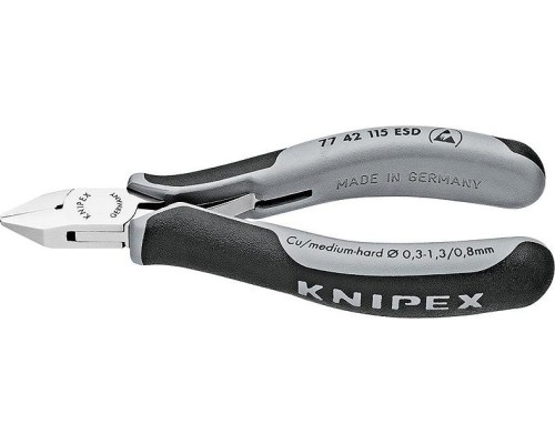 Бокорезы для электроники KNIPEX 7742115ESD 115 мм [KN-7742115ESD]