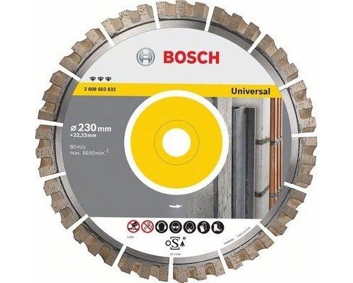 Алмазный диск универсальный BOSCH 230х22.2 мм Best for Universal [2608603633]