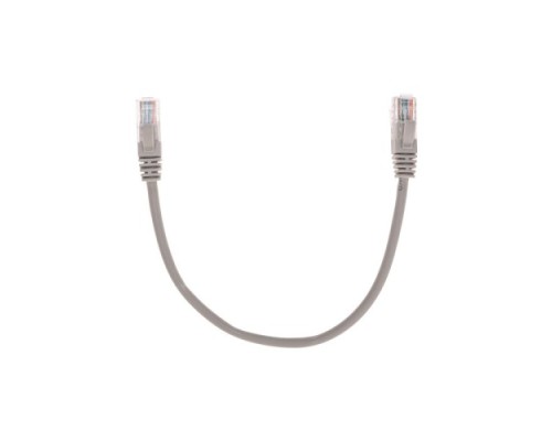 Патч-корд REXANT 02-0100-03 U/UTP, CAT 5e, RJ45-RJ45, 26AWG, LSZH, серый 0,3м