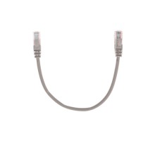 Патч-корд REXANT 02-0100-03 U/UTP, CAT 5e, RJ45-RJ45, 26AWG, LSZH, серый 0,3м