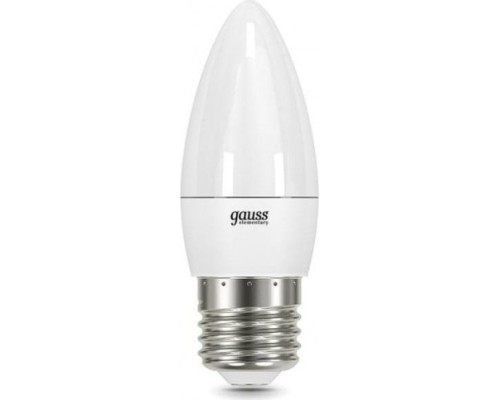 Лампа светодиодная GAUSS Свеча elementary 8w 540lm 4100k е27 led [33228]