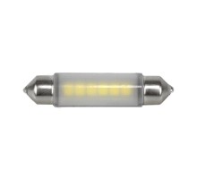 Лампа светодиодная MTF LIGHT софитная 12В, 1Вт, 41мм, C10W (10.5x41/SV8.5), 600 0k(белый свет), 2шт T41M5PT