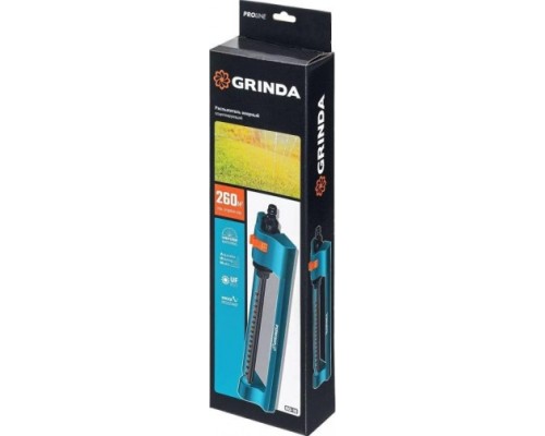 Дождеватель осциллирующий GRINDA RO-16 proline 260 м2 полив, 16 форсунок, веерный [429347]