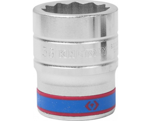 Головка двенадцатигранная с посадкой 1" KING TONY 833036M, 36 мм