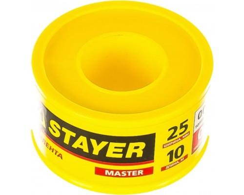 Фум лента STAYER MASTER плотность 0,40 г/см3, 0,075ммх25ммх10м [12360-25-040]