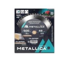 Пильный диск по дереву METALLICA Optima 500x50 мм 48 зубов, Т=4,0 мм продольный [903094]