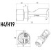 Модули светодиодные MTF LIGHT MiniLENS H4/H19, 12V, 30/45W, 5500K, 4500LM, 2шт. MH4K5