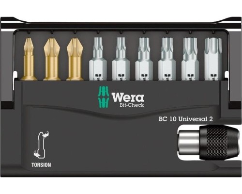 Набор насадок WERA Bit-Check 8155/67-9 WE-134200 [WE-134200]