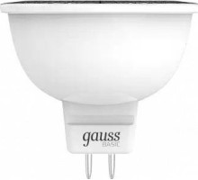 Лампа светодиодная GAUSS MR16 basic 6,5w 480lm 4100k gu5.3 led [1013527]