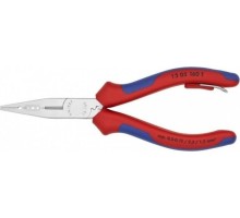 Плоскогубцы KNIPEX 1305160TBK 160 мм для монтажа проводов, хромированные, 2к ру [KN-1305160TBK]