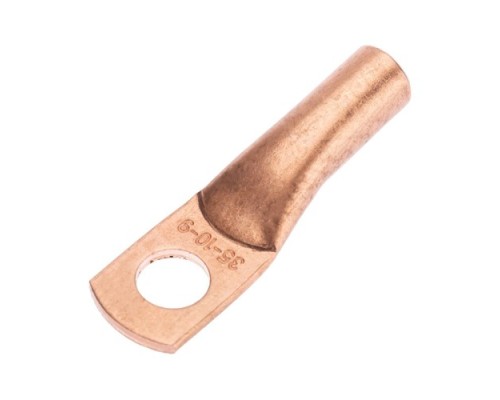 Наконечник REXANT 07-5317-1 медный ТМ 35-10-9 (35мм²-ø10мм) (5 шт/уп) Наконечник REXANT 07-5317-1 медный ТМ 35-10-9 (35мм²-ø10мм) (5 шт/уп)