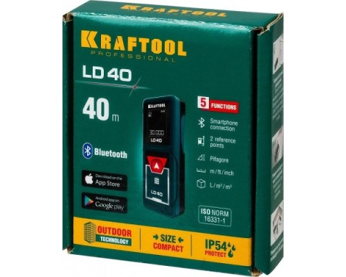 Лазерный дальномер KRAFTOOL LD-40 [34763]