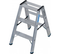 Стремянка алюминиевая KRAUSE STABILO 3 ступени, 225 кг, двухсторонняя 135100