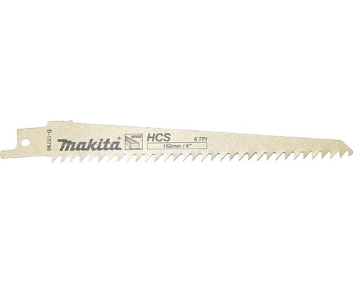Полотна для сабельных пил MAKITA B-16798 для дерева 152x1,25x6tpi, 5 шт. Полотна для сабельных пил MAKITA B-16798 для дерева 152x1,25x6tpi, 5 шт.