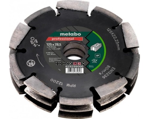 Комплект алмазных дисков METABO 125x28,5x22.2 мм UP для MFE 40 628299000 [628299000]