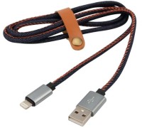 Кабель REXANT 18-4248 USB-A – Lightning для Apple, 2,4A, 1м, в нейлоново