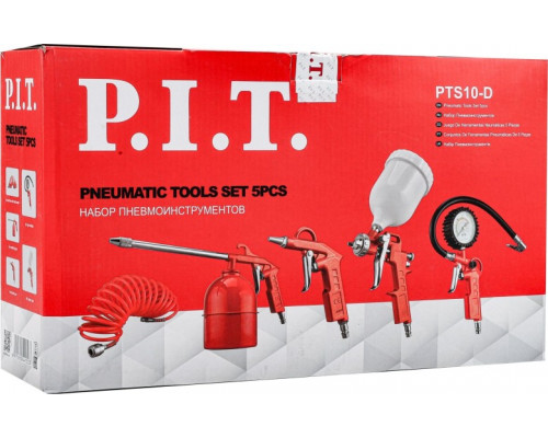 Набор пневмоинструмента P.I.T. PTS10-D Cтандарт купить с доставкой и официальной гарантией