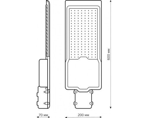 Светильник уличный GAUSS LED Avenue 200W 20000lm 5000K 190-250V КСС 