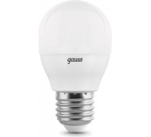 Лампа светодиодная GAUSS Шар шар 7w 560lm 3000к е27 диммируемая led 105102107-D