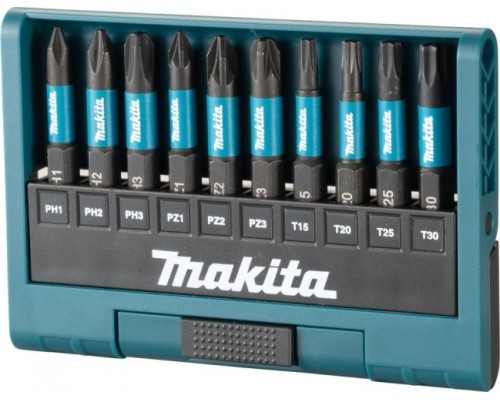 Набор бит MAKITA E-12011 Impact Black 50 мм 10 предметов [E-12011]