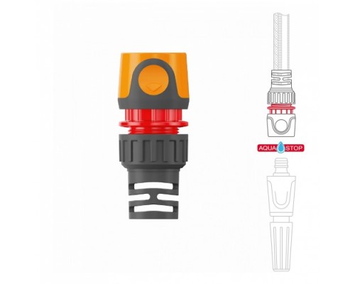 Коннектор DAEWOO DWC 2515 для шланга 12.5-15 мм (1/2”-5/8”) c аквастопом