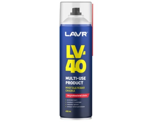 Смазка многоцелевая LAVR LV-40 650 мл Ln3504