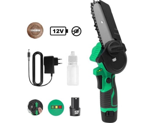 Пила цепная аккумуляторная ZITREK GreenSaw 12 082-1859 Пила цепная аккумуляторная ZITREK GreenSaw 12 082-1859