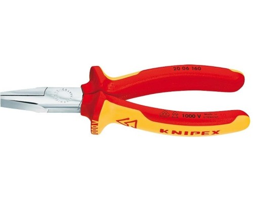 Плоскогубцы диэлектрические KNIPEX 2006160 1000 V, 160 мм [KN-2006160]