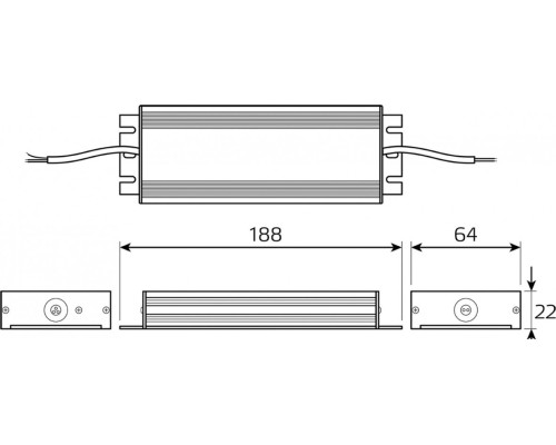 Блок питания GAUSS BT524 basic 12v 150w ip67