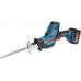 Пила сабельная аккумуляторная BOSCH GSA 18 V-LI C [0615990M3Y] 1х4,0Ач, картон