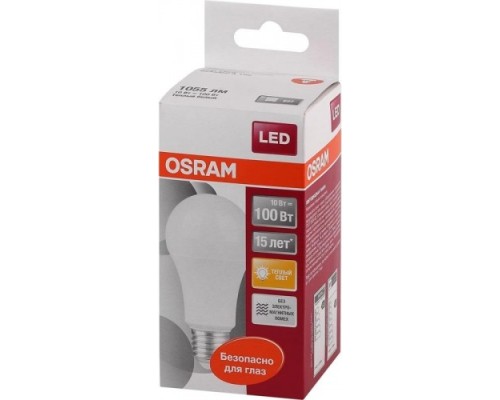 Лампа светодиодная OSRAM LED Star A 100 10вт 2700к e27 1060лм [4052899971578]