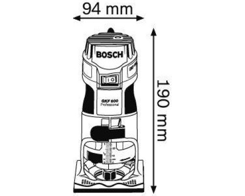 Фрезер сетевой BOSCH GKF 600 [060160A100] Кейс