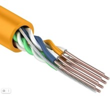 Кабель REXANT U/UTP, CAT 5e, ZH нг(A)-HF (LSZH), 4х2х0,50мм, 24AWG внутр. оранж 01-0049