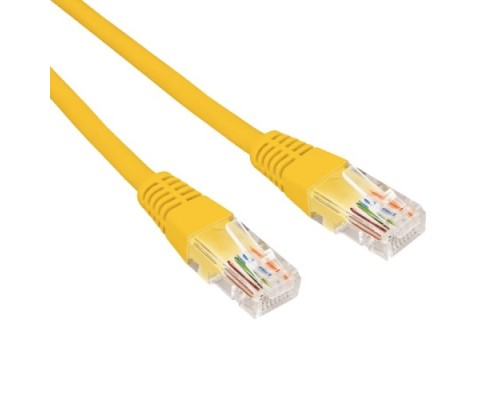 Патч-корд REXANT 02-0295-03 U/UTP, CAT 6, RJ45-RJ45, 26AWG, LSZH, желтый 0,3м