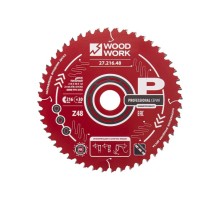 Пильный диск по дереву WOODWORK 216x1,8/1,2x30 Z=48 A=-5 27.216.48