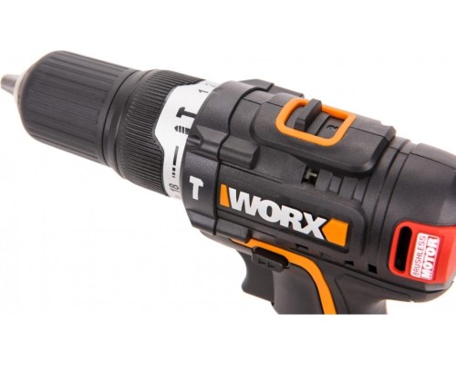 Дрель-шуруповерт аккумуляторная WORX WX367 ударная, бесщеточная