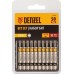 Набор бит DENZEL TORX 25х50 сталь s2, шестигранный профиль, 10 шт. [11670]